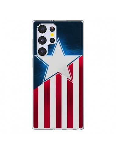 Coque Samsung Galaxy S22 Ultra 5G Captain America - Eleaxart