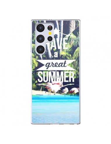 Coque Samsung Galaxy S22 Ultra 5G Have a Great Summer Été - Eleaxart