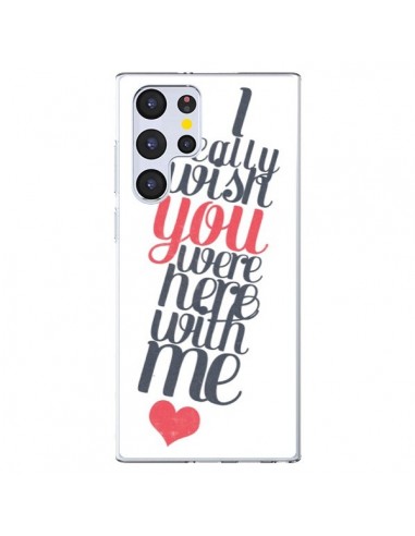 Coque Samsung Galaxy S22 Ultra 5G Here with me - Eleaxart