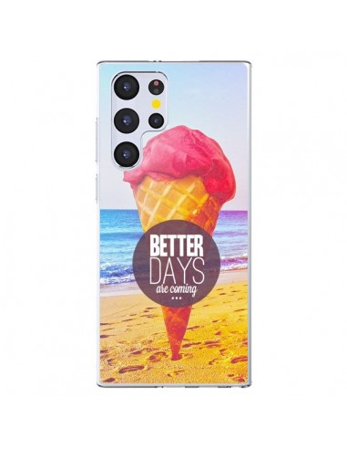 Coque Samsung Galaxy S22 Ultra 5G Glace Ice Cream Été - Eleaxart