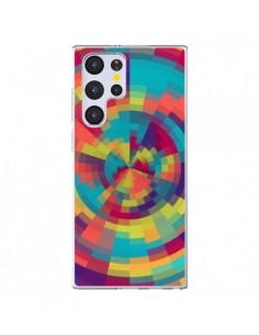 Coque Samsung Galaxy S22 Ultra 5G Spirale de Couleurs...