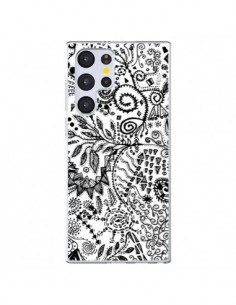 Coque Samsung Galaxy S22 Ultra 5G Azteque Blanc et Noir -...