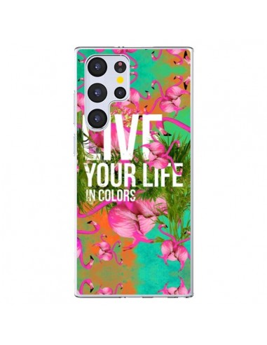Coque Samsung Galaxy S22 Ultra 5G Live your Life - Eleaxart