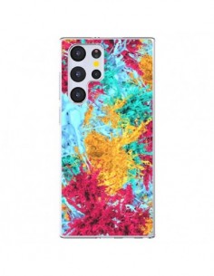 Coque Samsung Galaxy S22 Ultra 5G Splashes Peintures -...