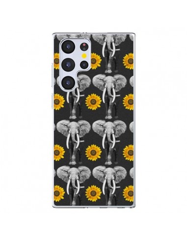 Coque Samsung Galaxy S22 Ultra 5G Elephant Tournesol - Eleaxart