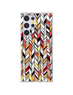 Coque Samsung Galaxy S22 Ultra 5G Graphic Azteque Rouge...