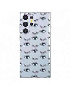 Coque Samsung Galaxy S22 Ultra 5G Eyes Oeil Yeux Bleus...