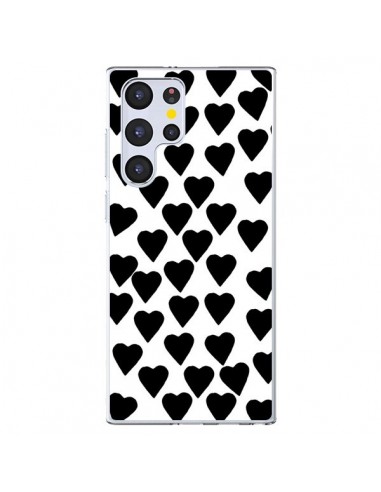 Coque Samsung Galaxy S22 Ultra 5G Coeur Noir - Project M