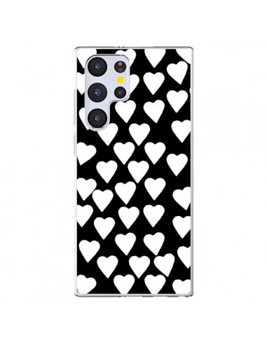 Coque Samsung Galaxy S22 Ultra 5G Coeur Blanc - Project M