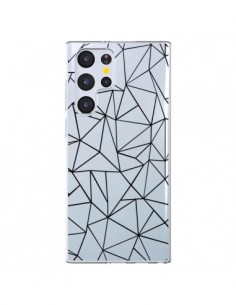 Coque Samsung Galaxy S22 Ultra 5G Lignes Triangles Grid...