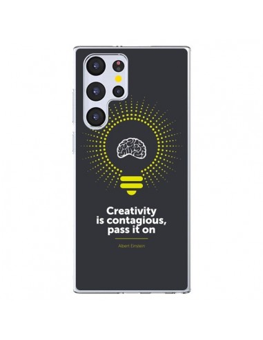 Coque Samsung Galaxy S22 Ultra 5G Creativity is contagious, Einstein - Shop Gasoline