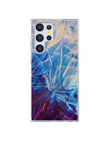 Coque Samsung Galaxy S22 Ultra 5G Fleurs Violettes françaises - Ebi Emporium