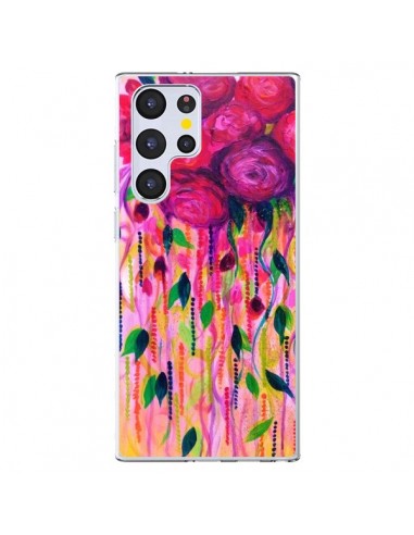Coque Samsung Galaxy S22 Ultra 5G Roses Rouges - Ebi Emporium