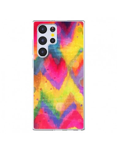 Coque Samsung Galaxy S22 Ultra 5G Coeur Tribal - Ebi Emporium