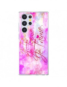 Coque Samsung Galaxy S22 Ultra 5G Je t'aime I Love You -...