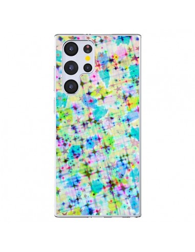 Coque Samsung Galaxy S22 Ultra 5G Stars Etoiles Bleues - Ebi Emporium