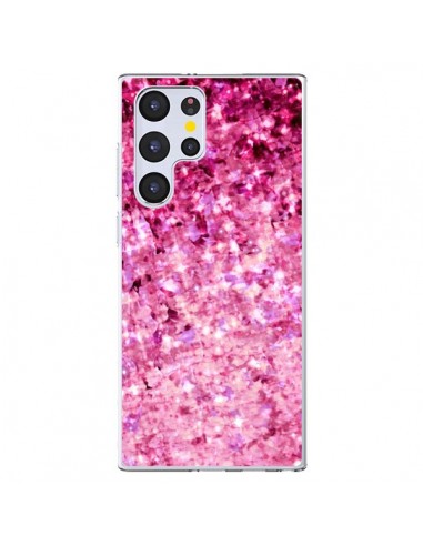 Coque Samsung Galaxy S22 Ultra 5G Romance Me Paillettes Roses - Ebi Emporium