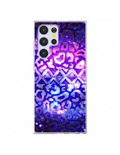 Coque Samsung Galaxy S22 Ultra 5G Tribal Leopard Galaxy -...