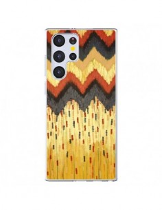 Coque Samsung Galaxy S22 Ultra 5G Shine On Gold Azteque -...