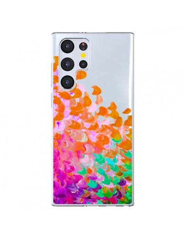 Coque Samsung Galaxy S22 Ultra 5G Creation in Color Orange Transparente - Ebi Emporium