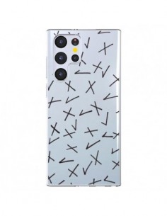 Coque Samsung Galaxy S22 Ultra 5G Cross Croix Check...