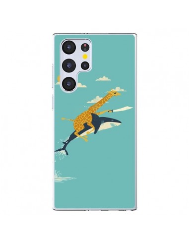 Coque Samsung Galaxy S22 Ultra 5G Girafe Epee Requin Volant - Jay Fleck