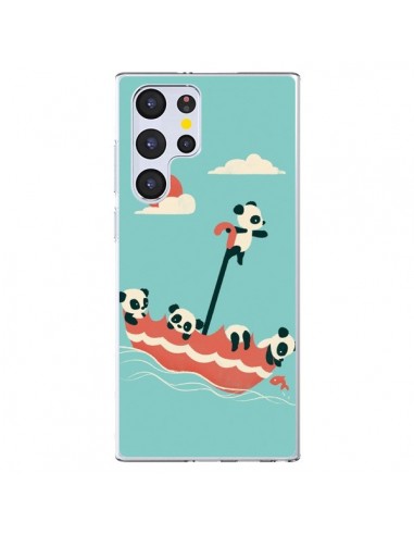 Coque Samsung Galaxy S22 Ultra 5G Parapluie Flottant Panda - Jay Fleck