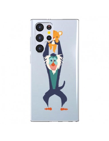 Coque Samsung Galaxy S22 Ultra 5G Futur Roi Lion King Rafiki Transparente - Jay Fleck