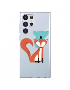 Coque Samsung Galaxy S22 Ultra 5G Renard et Koala Love...