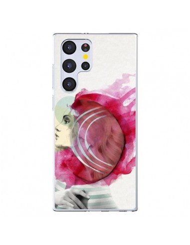 Coque Samsung Galaxy S22 Ultra 5G Bright Pink Femme - Jenny Liz Rome