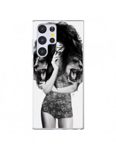 Coque Samsung Galaxy S22 Ultra 5G Femme Lion - Jenny Liz...