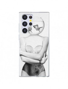 Coque Samsung Galaxy S22 Ultra 5G Femme Poissons - Jenny...