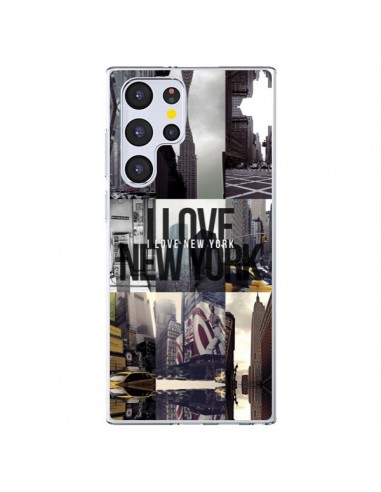 Coque Samsung Galaxy S22 Ultra 5G I love New Yorck City noir - Javier Martinez