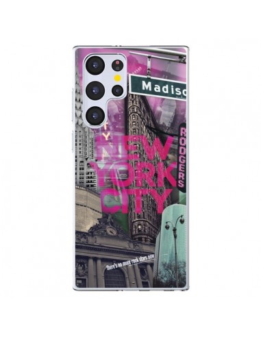 Coque Samsung Galaxy S22 Ultra 5G New York City Rose - Javier Martinez