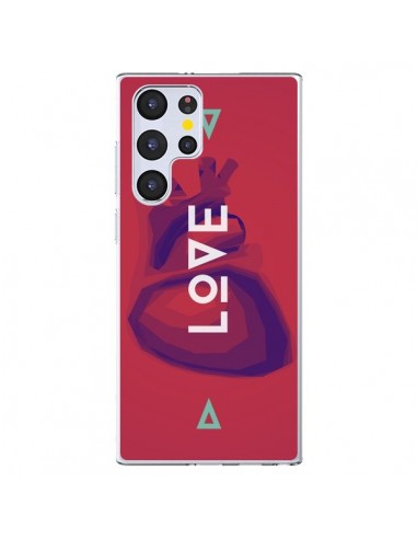 Coque Samsung Galaxy S22 Ultra 5G Love Coeur Triangle Amour - Javier Martinez