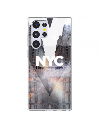 Coque Samsung Galaxy S22 Ultra 5G I Love New York City Orange - Javier Martinez