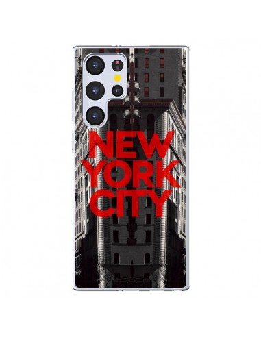 Coque Samsung Galaxy S22 Ultra 5G New York City Rouge - Javier Martinez