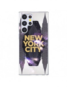 Coque Samsung Galaxy S22 Ultra 5G New York City Orange -...
