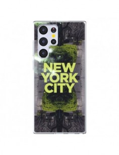 Coque Samsung Galaxy S22 Ultra 5G New York City Vert -...