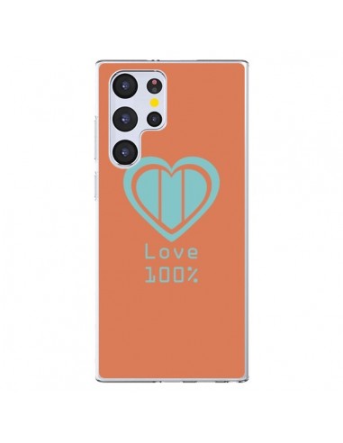 Coque Samsung Galaxy S22 Ultra 5G Love 100% Coeur Amour - Julien Martinez