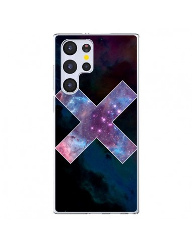 Coque Samsung Galaxy S22 Ultra 5G Nebula Cross Croix Galaxie - Jonathan Perez