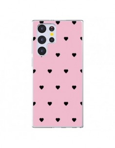 Coque Samsung Galaxy S22 Ultra 5G Coeurs Roses - Jonathan...