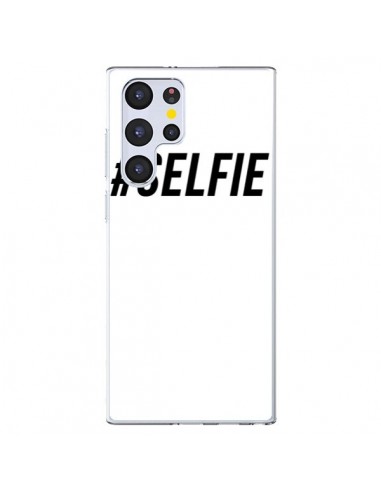 Coque Samsung Galaxy S22 Ultra 5G Hashtag Selfie Noir Vertical - Jonathan Perez