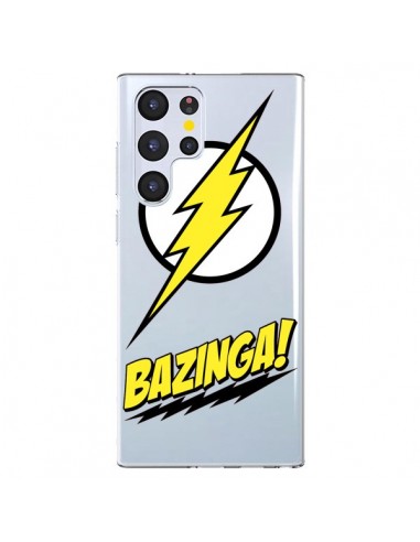 Coque Samsung Galaxy S22 Ultra 5G Bazinga Sheldon The Big Bang Thoery Transparente - Jonathan Perez