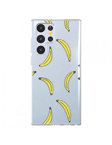 Coque Samsung Galaxy S22 Ultra 5G Bananes Bananas Fruit Transparente - Dricia Do