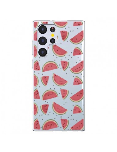 Coque Samsung Galaxy S22 Ultra 5G Pasteques Watermelon Fruit Transparente - Dricia Do