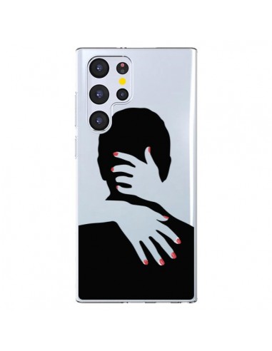 Coque Samsung Galaxy S22 Ultra 5G Calin Hug Mignon Amour Love Cute Transparente - Dricia Do