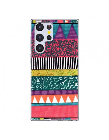 Coque Samsung Galaxy S22 Ultra 5G Azteque Dessin - Kris Tate