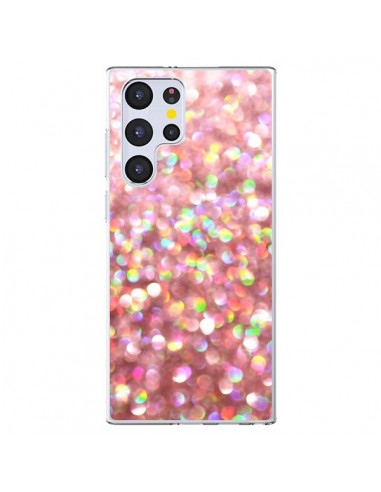 Coque Samsung Galaxy S22 Ultra 5G Paillettes Pinkalicious - Lisa Argyropoulos