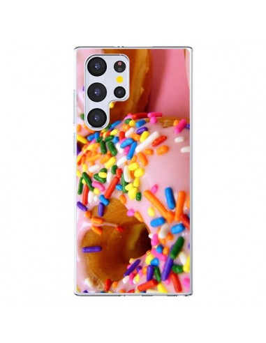 Coque Samsung Galaxy S22 Ultra 5G Donuts Rose Candy Bonbon - Laetitia